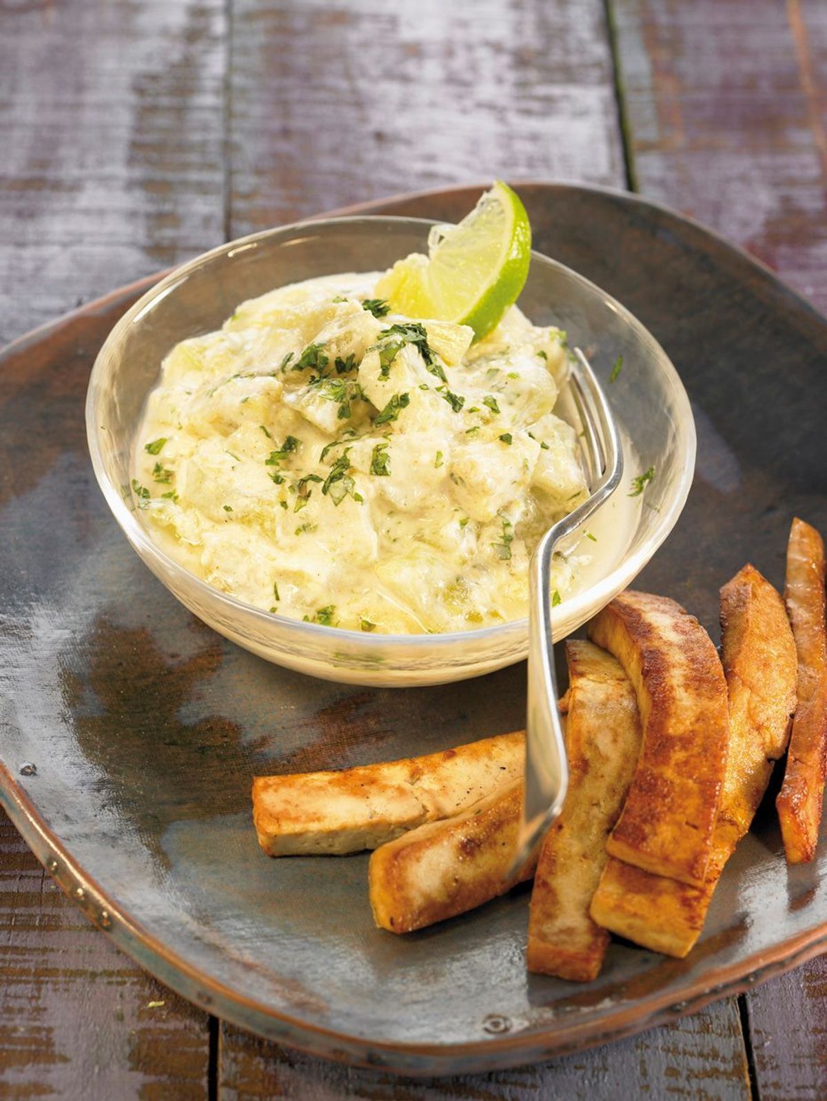 Enie backt: Rezept-Bild Auberginensalat mit gebratenem Tofu		